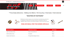 Desktop Screenshot of metfasteners.com.au